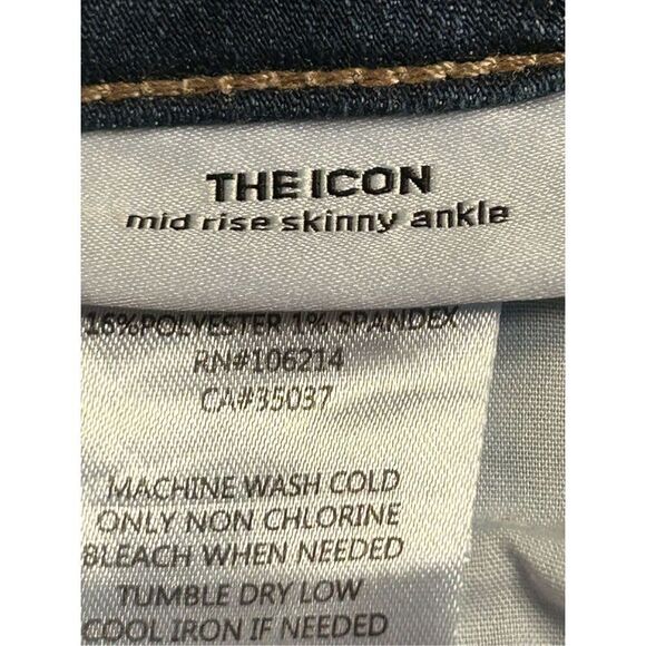 Joe’s Jeans Womens The Icon Mid Rise Skinny Ankle Raw Hem Distressed Size 24 nwt - Picture 7 of 8